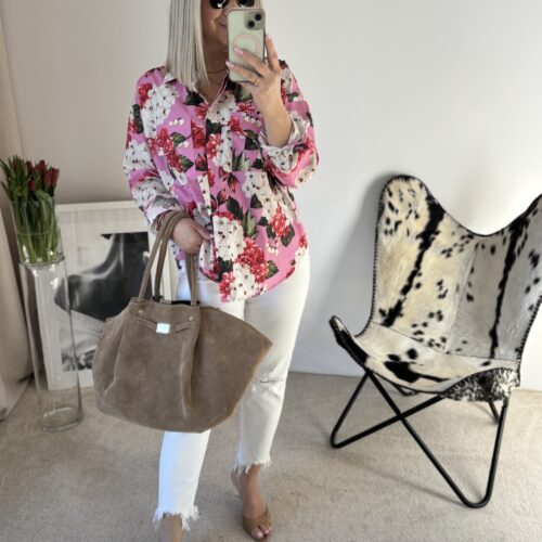 KOSZULA KWIATY RÓŻ