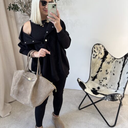 KOMPLET TRZYCZĘŚCIOWY CZARNY