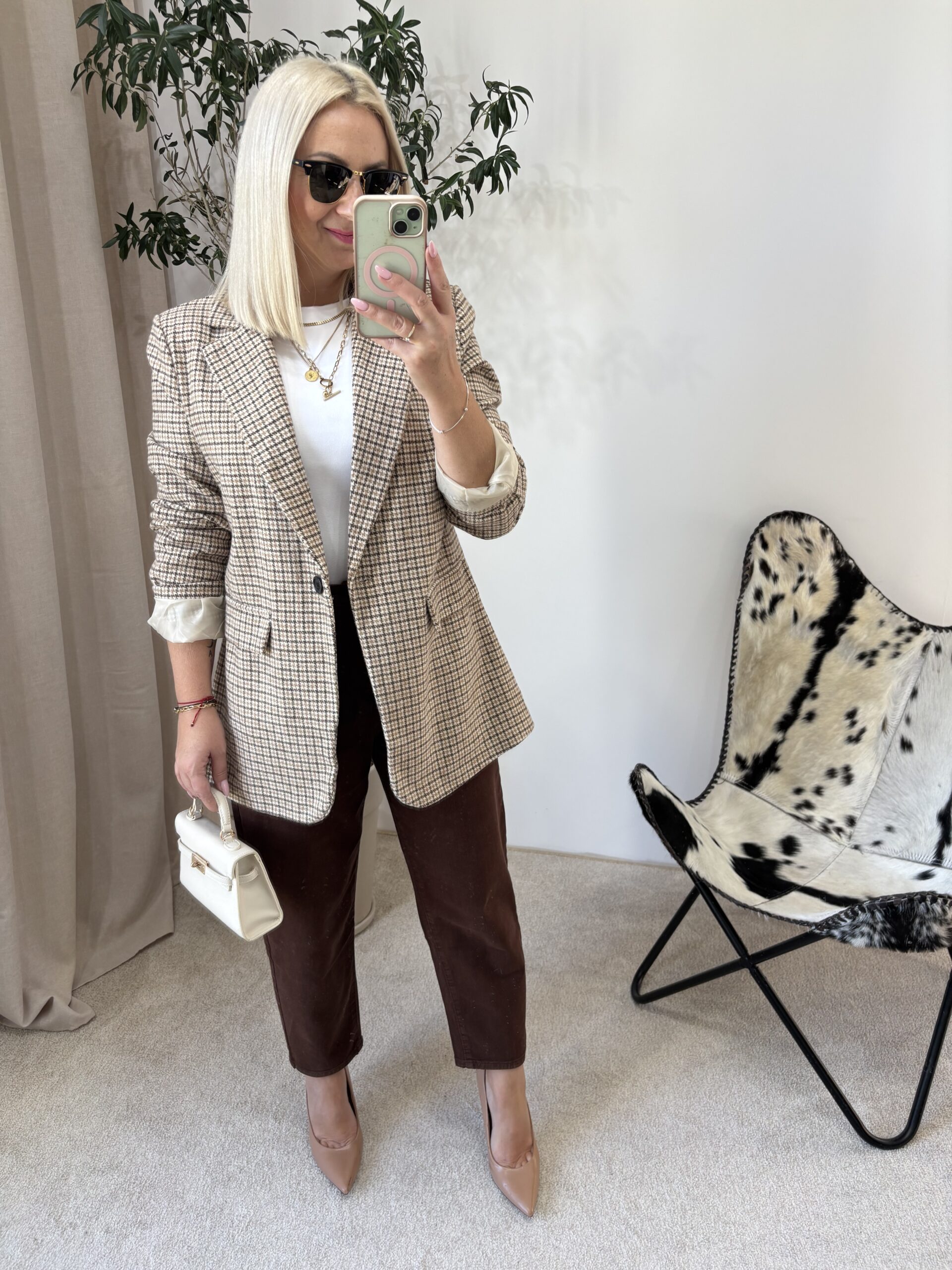 MARYNARKA W KRATĘ BEŻ