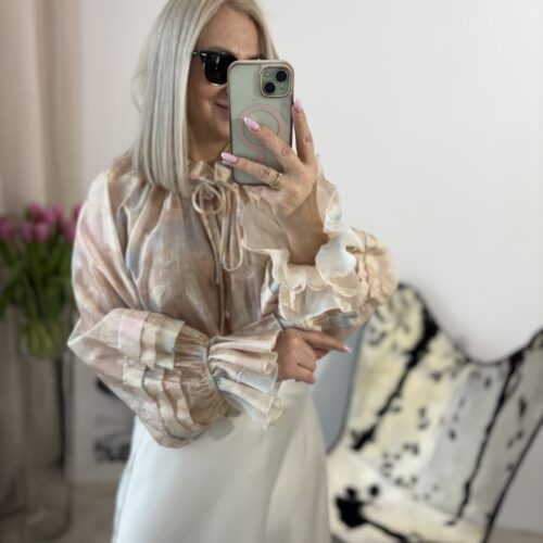 KOSZULA MGIEŁKA BEŻ