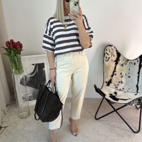 TOP BAWEŁNIANY PASKI